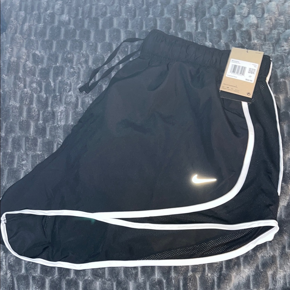 Nike Black Shorts with White Accents